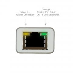 X40091 USB-C to Ethernet Adapter (LED Status Indicators)