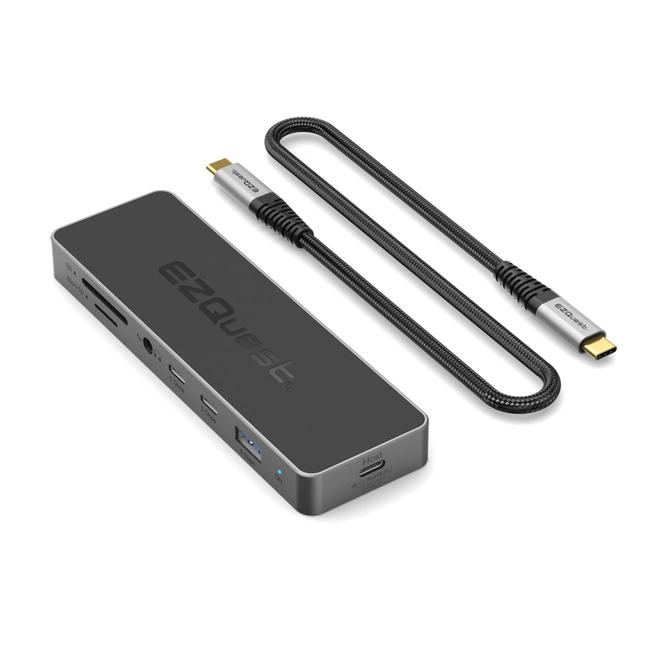 EZQuest Pro Series USB-C Dual Display 12-in-1 Multimedia Hub