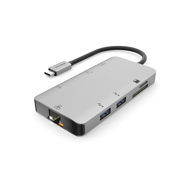 USB-C Multimedia Hub Adapter 8 Ports with Power Delivery 3.0 image 2 — alternate view