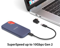USB-C to USB-C Female 90 Degree Mini Adapter 2 pack image 2