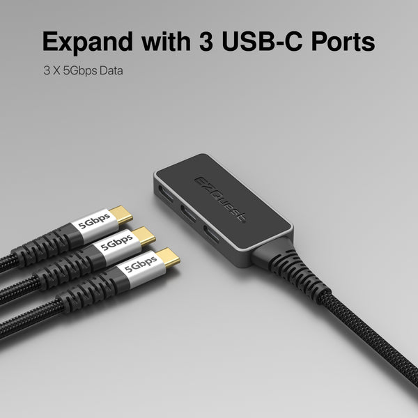 Pro Series Slim USB-C 3-in-1 Hub — View 2 — alternate view