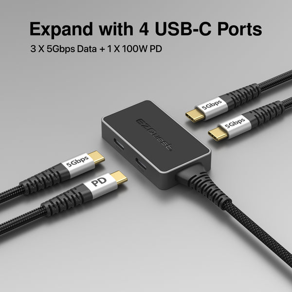 Pro Series Slim USB-C 4-in-1 Hub — View 2 — alternate view