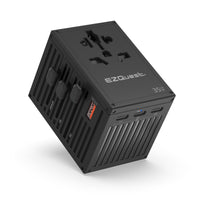 WorldTravel 35W GaN 5-Port PD Wall Charger - Black