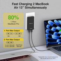 UltraSlim 70W GaN II Dual USB-C PD Wall Charger - Black