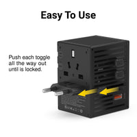 WorldTravel 35W GaN 5 Port with PD Wall Charger - Black