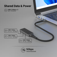 Pro Series Slim USB-C 3-in-1 Hub — View 3