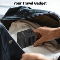 WorldTravel 65W GaN 5 Port with PD Wall Charger - Black
