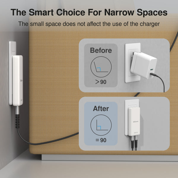 UltraSlim 70W GaN II Dual USB-C PD Wall Charger image 2 — alternate view