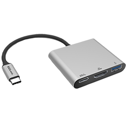 USB-C Multimedia Charging Adapter 3 Ports with PD 3.0 and BC1.2