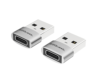 USB-C Female to USB-A Male Mini Adapter 2 Pack